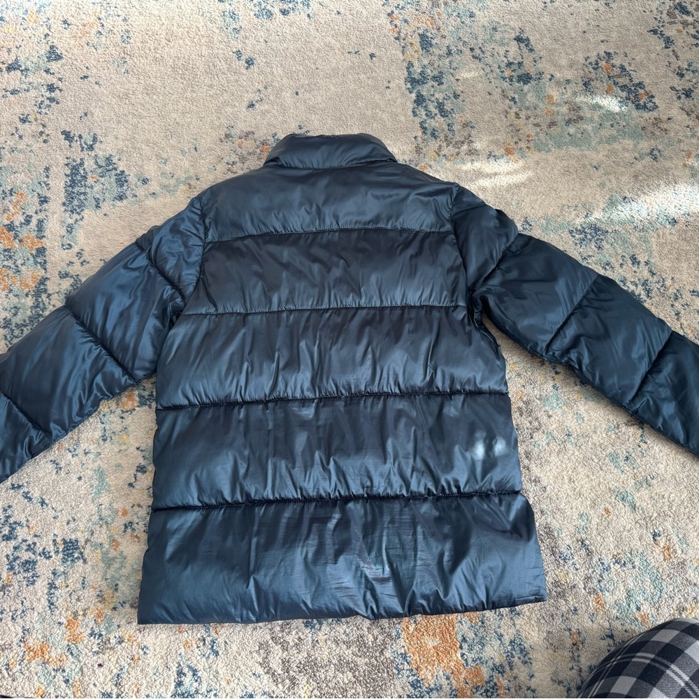 Navy Puffer Jacket - Picture 3 of 4